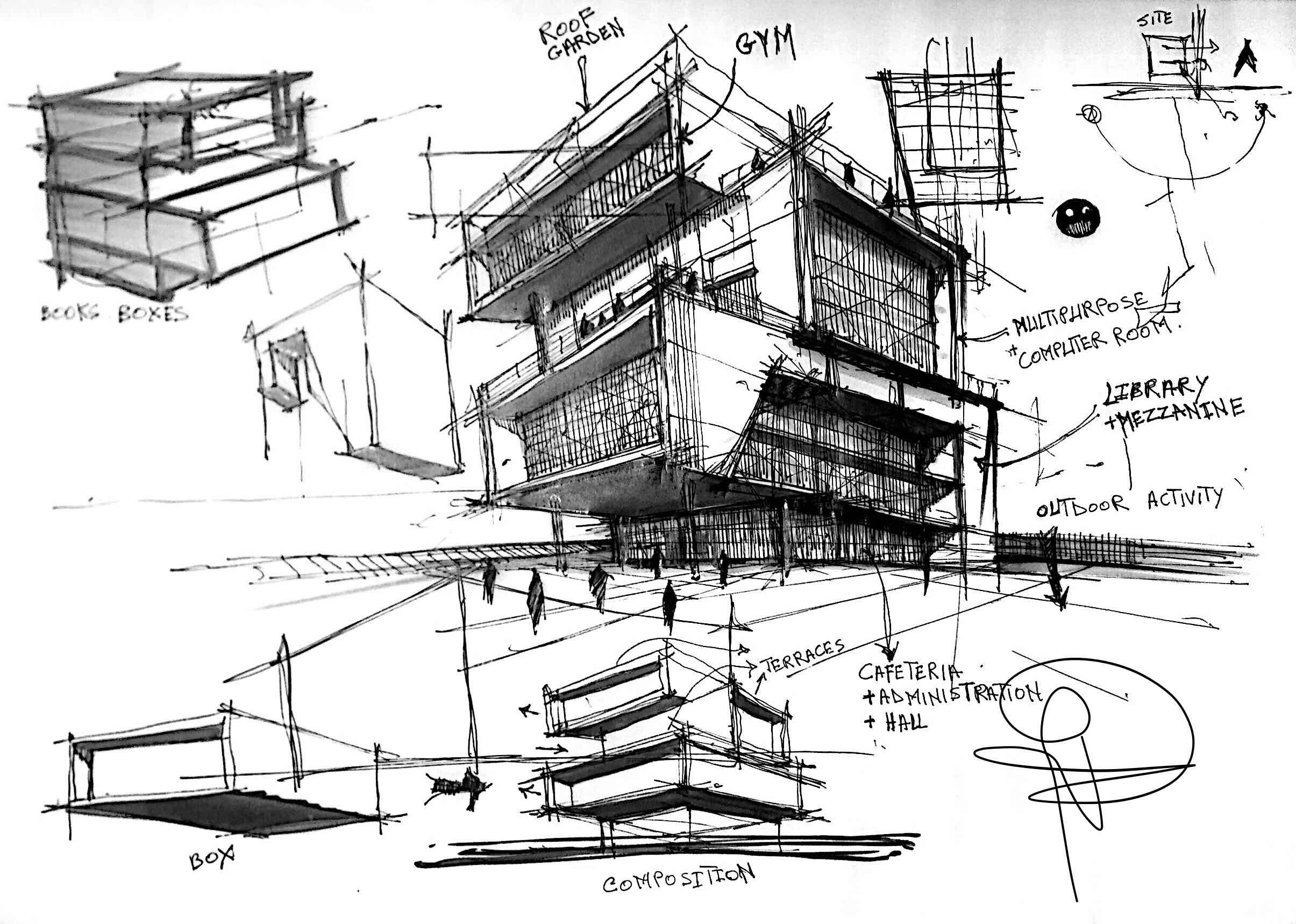 architect design sketches