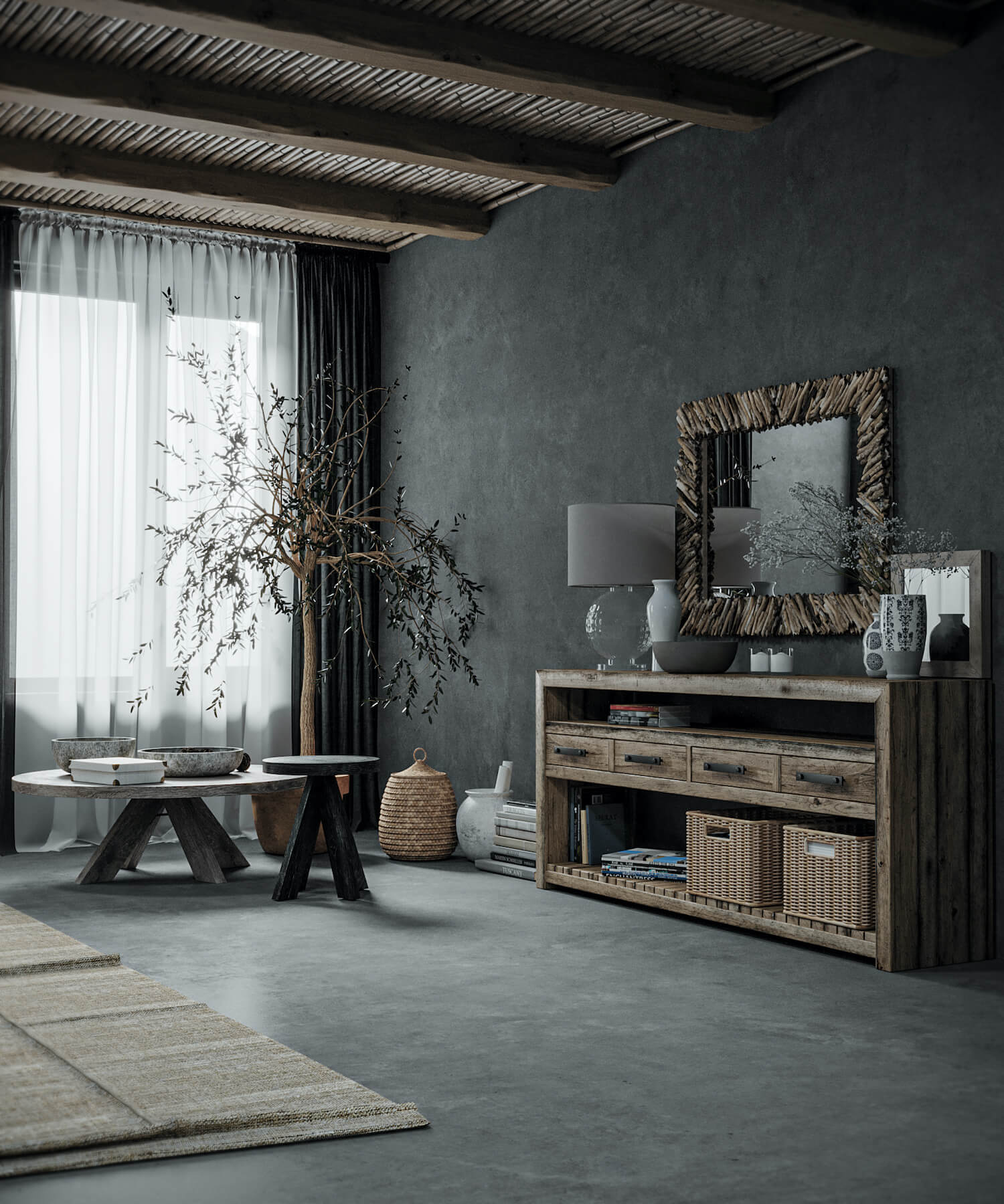 Another Place Wabi Sabi Bedroom By Omid Visualization