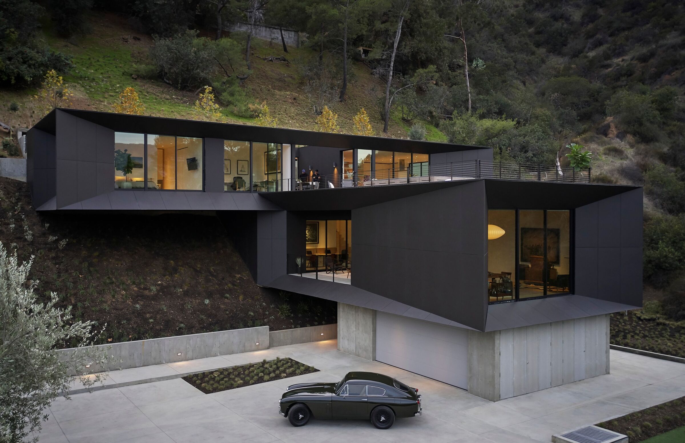 house in black during night 