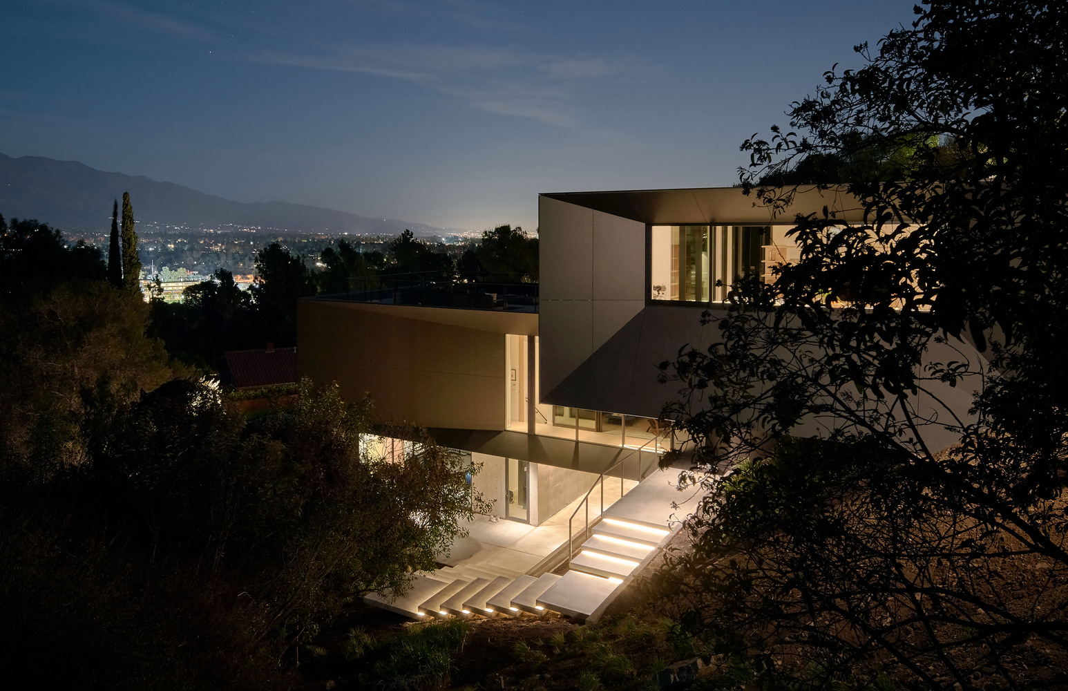 house at night 