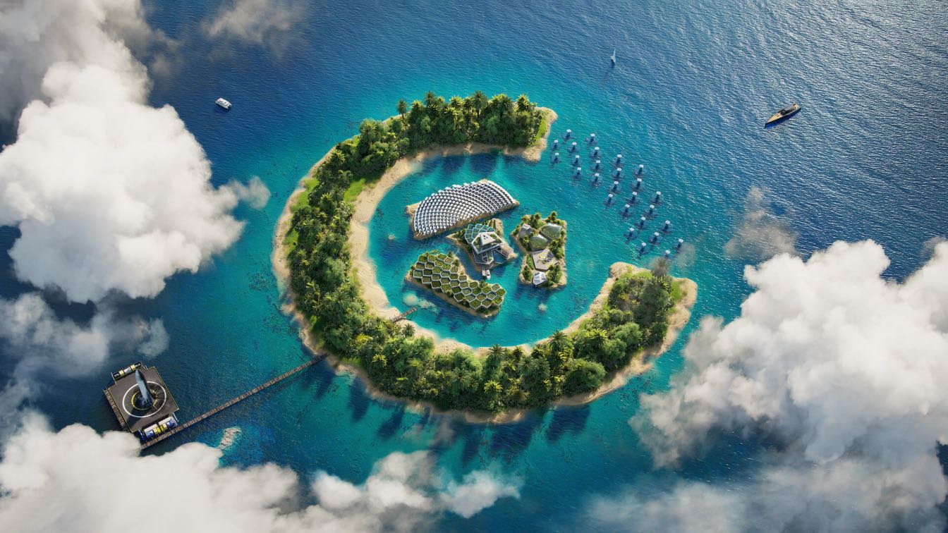 Cloud Islands project by Matej Hosek|Futuristic
