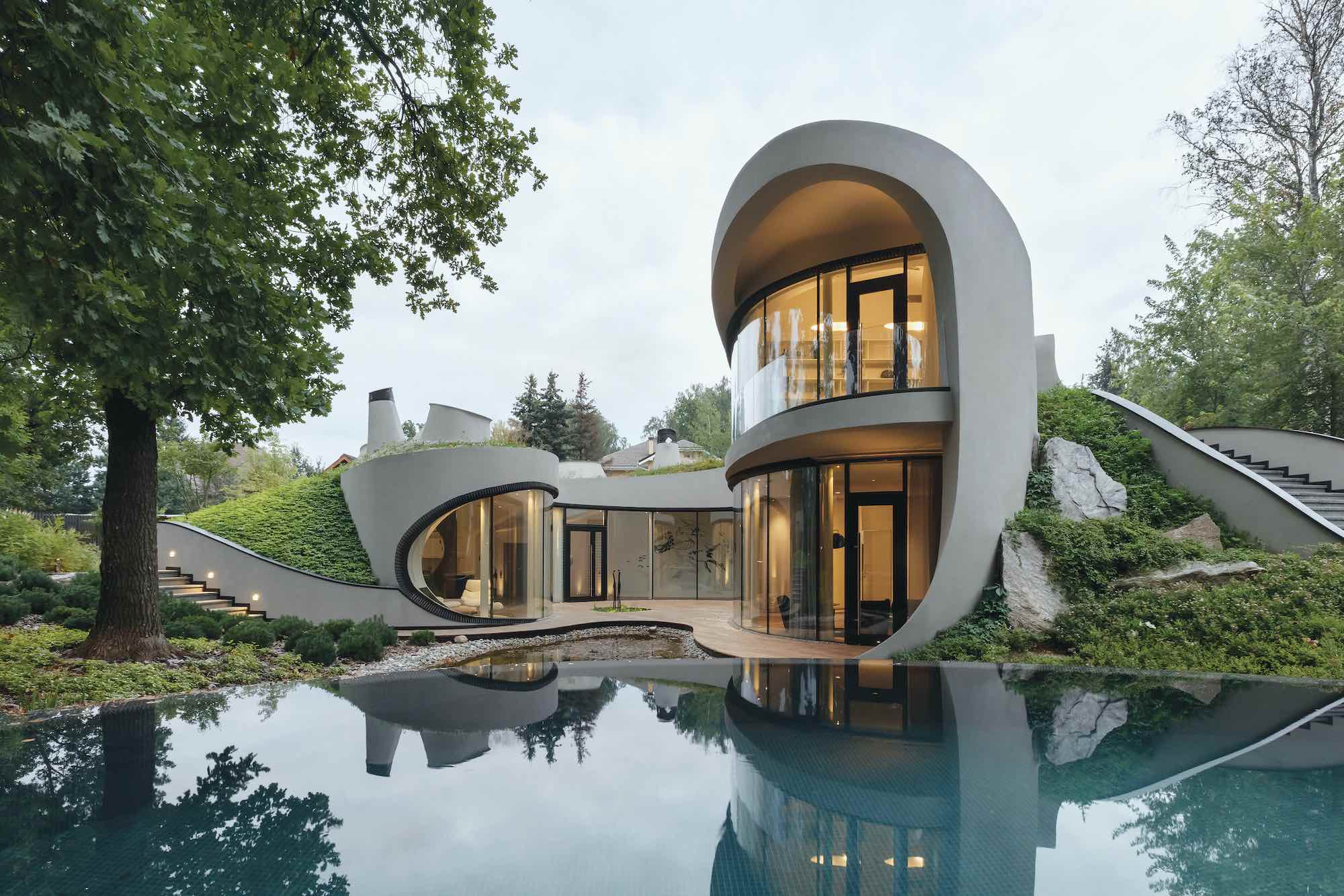 organic house amazing architect designed moscow architectural niko landscape firm completed recently based interior