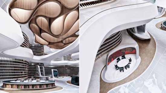 Futuristic Library in London, UK by Miro|Futuristic