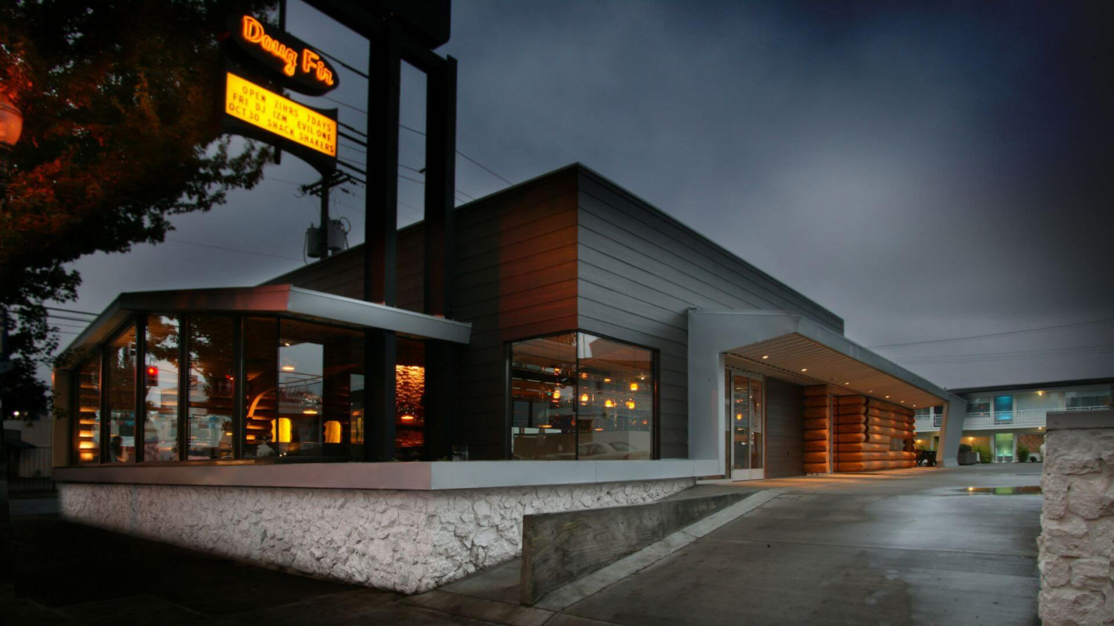 Doug Fir, a log cabininspired bar, restRestaurant