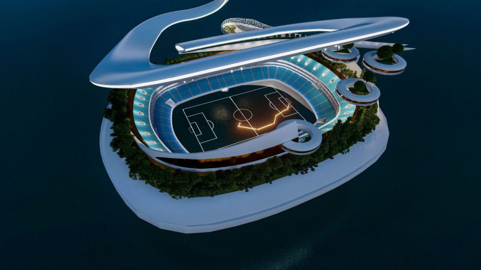 Argentine Metaverse Stadium by Veliz Arq|Visualization