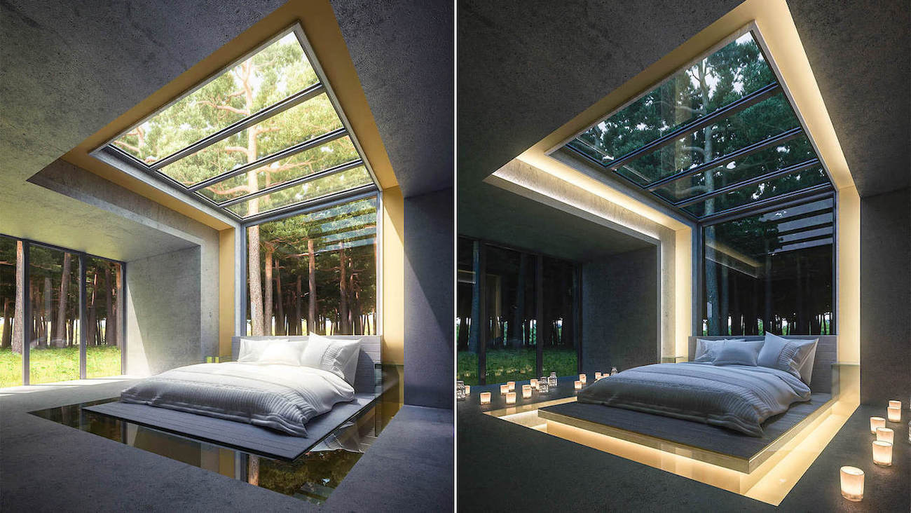 Bedroom skylight idea: Room full of star|Visualization