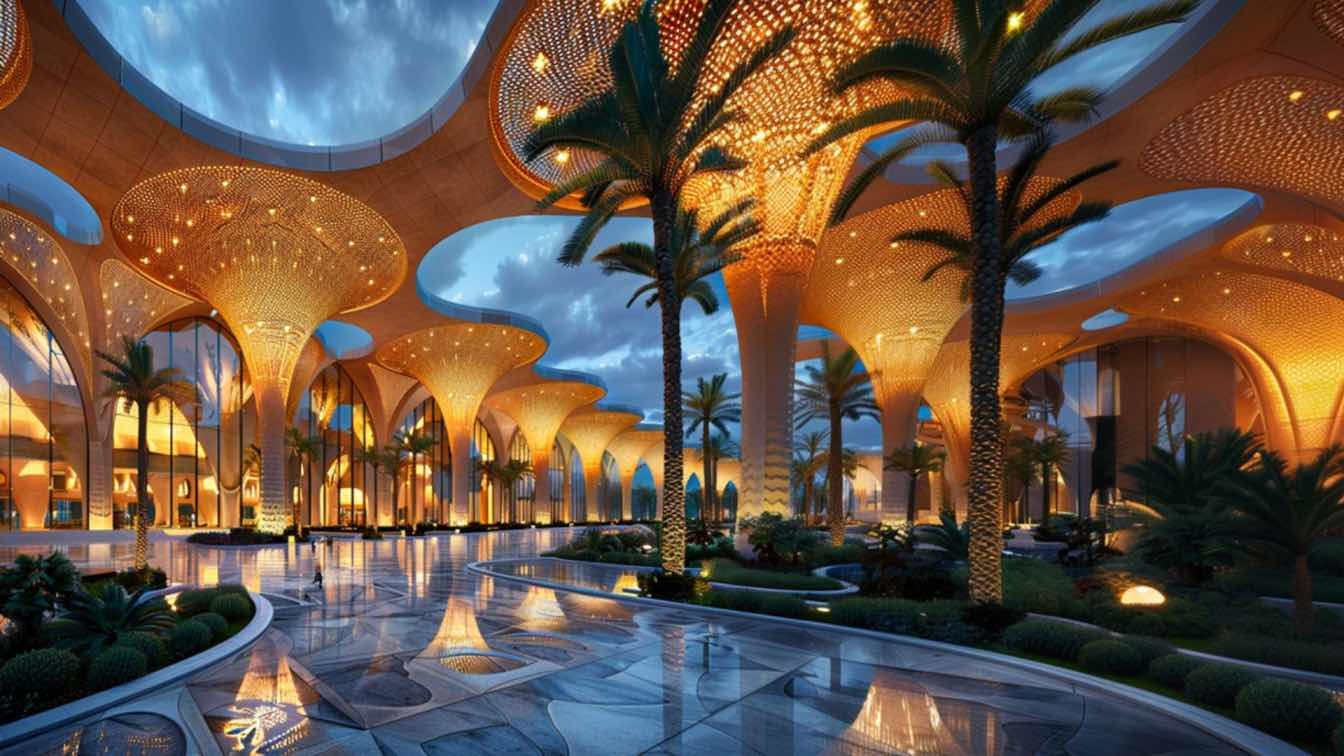 Palms of Progress: Dubai International C|Futuristic