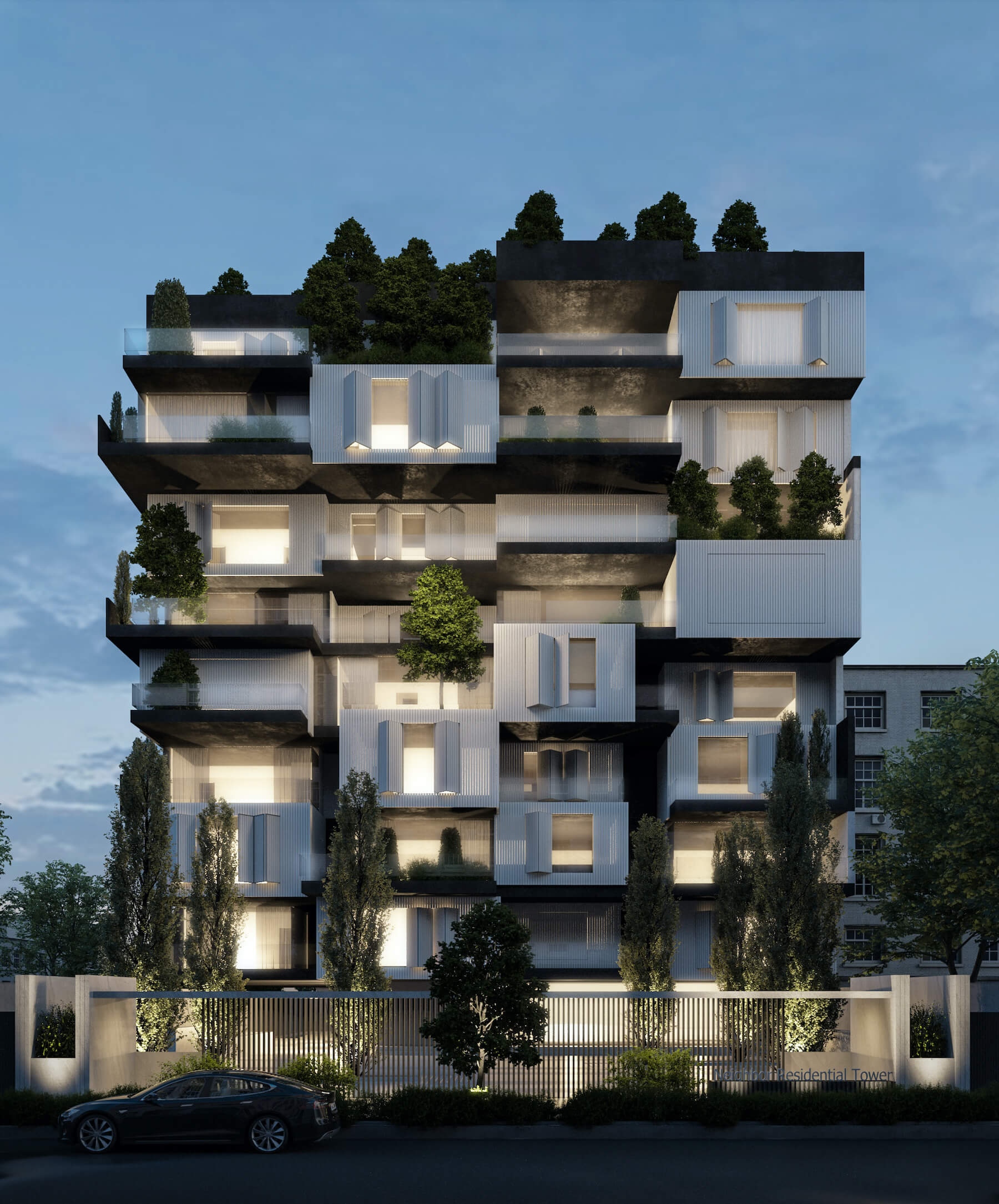 Neighbor Residential Tower in Mashhad, I|Residential Building