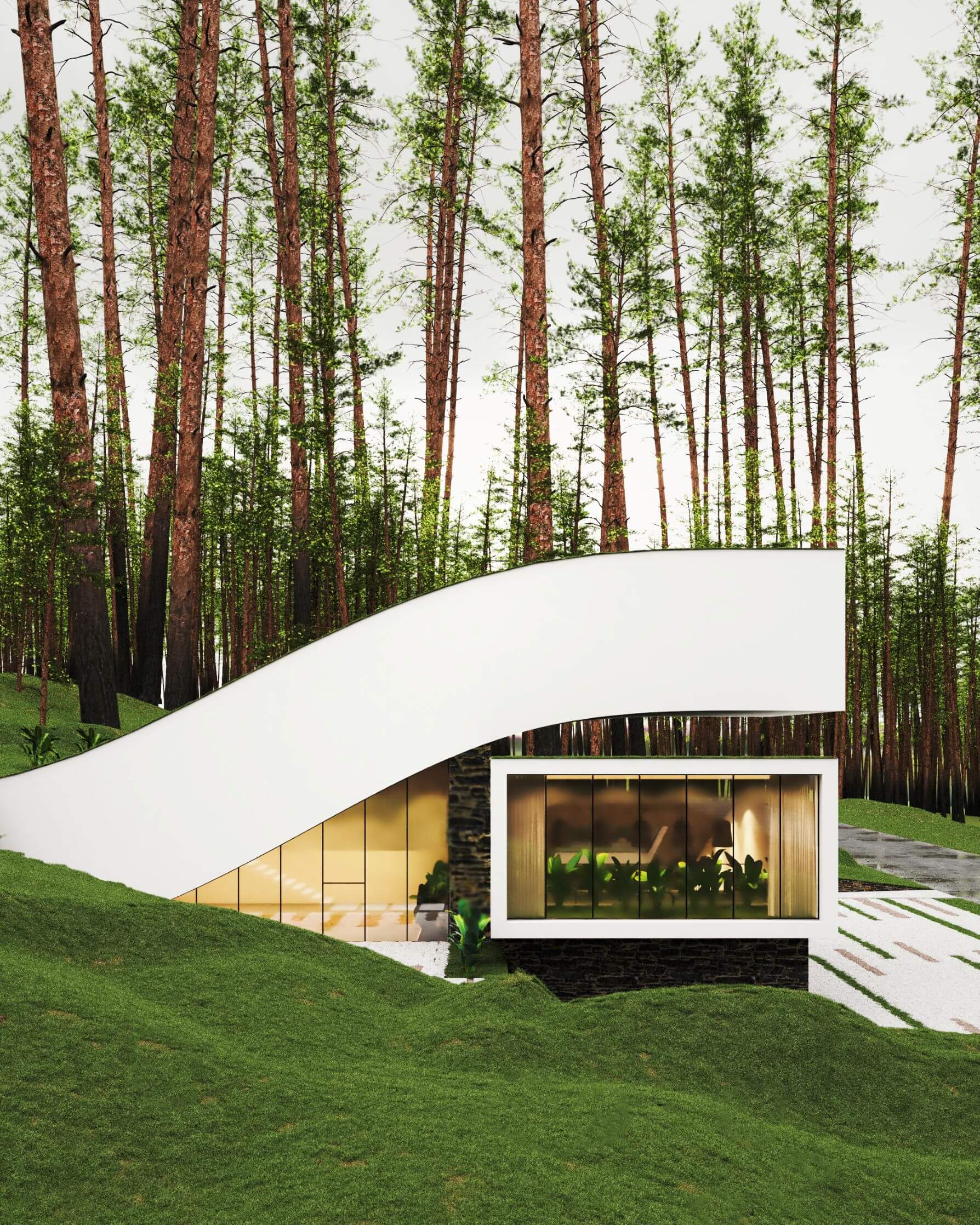 Landscape House In Switzerland Designed