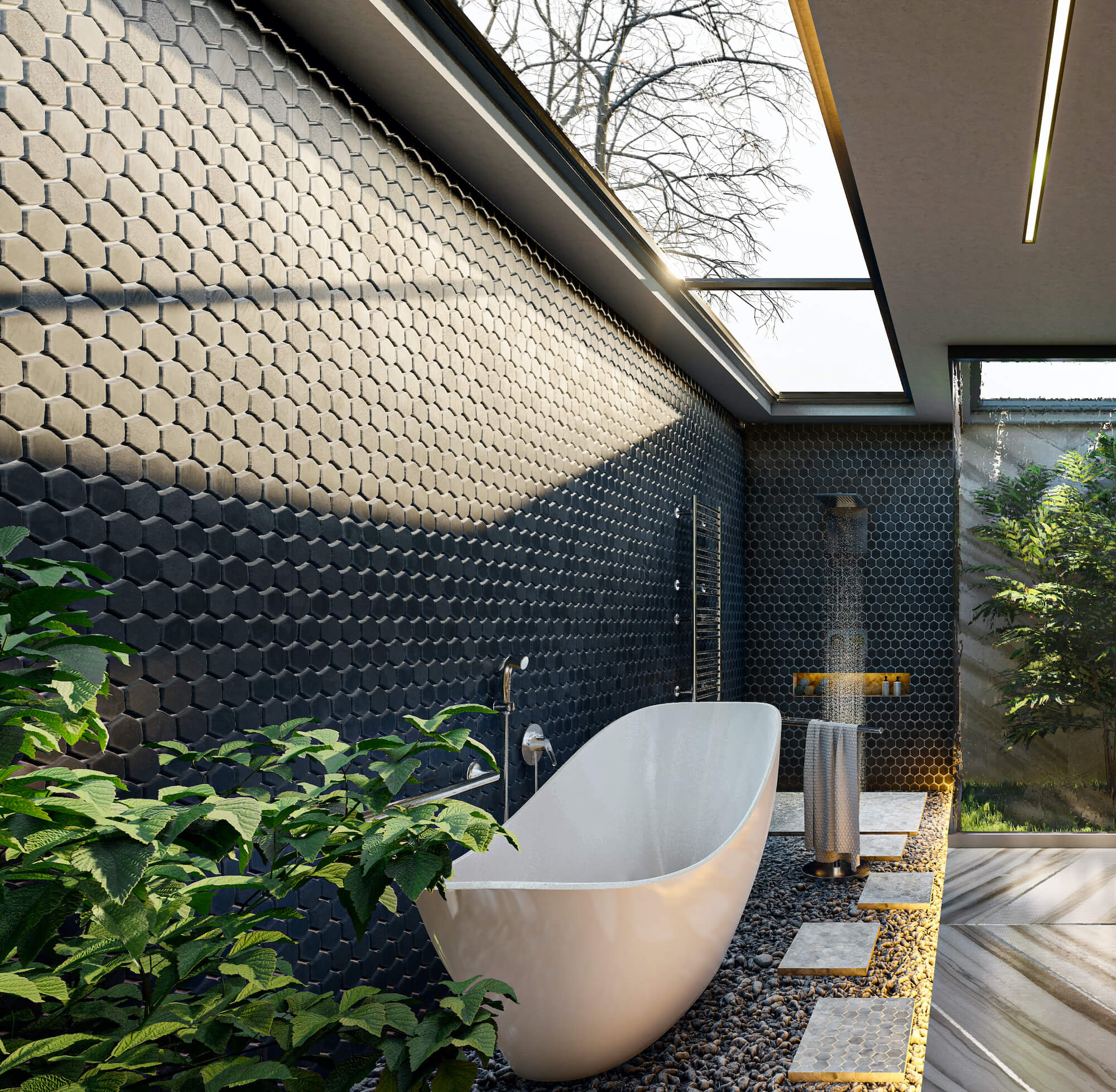 Bath And Nature Modern Bathroom Design Visualization