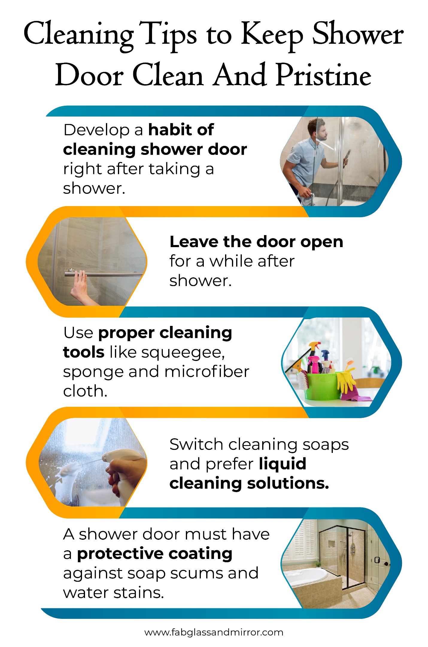 11 Brilliant Hacks to Clean Glass Shower Doors - Organization