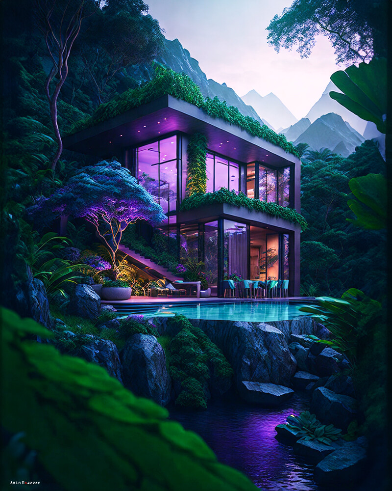 Secret Jungle House by Amin Moazzen