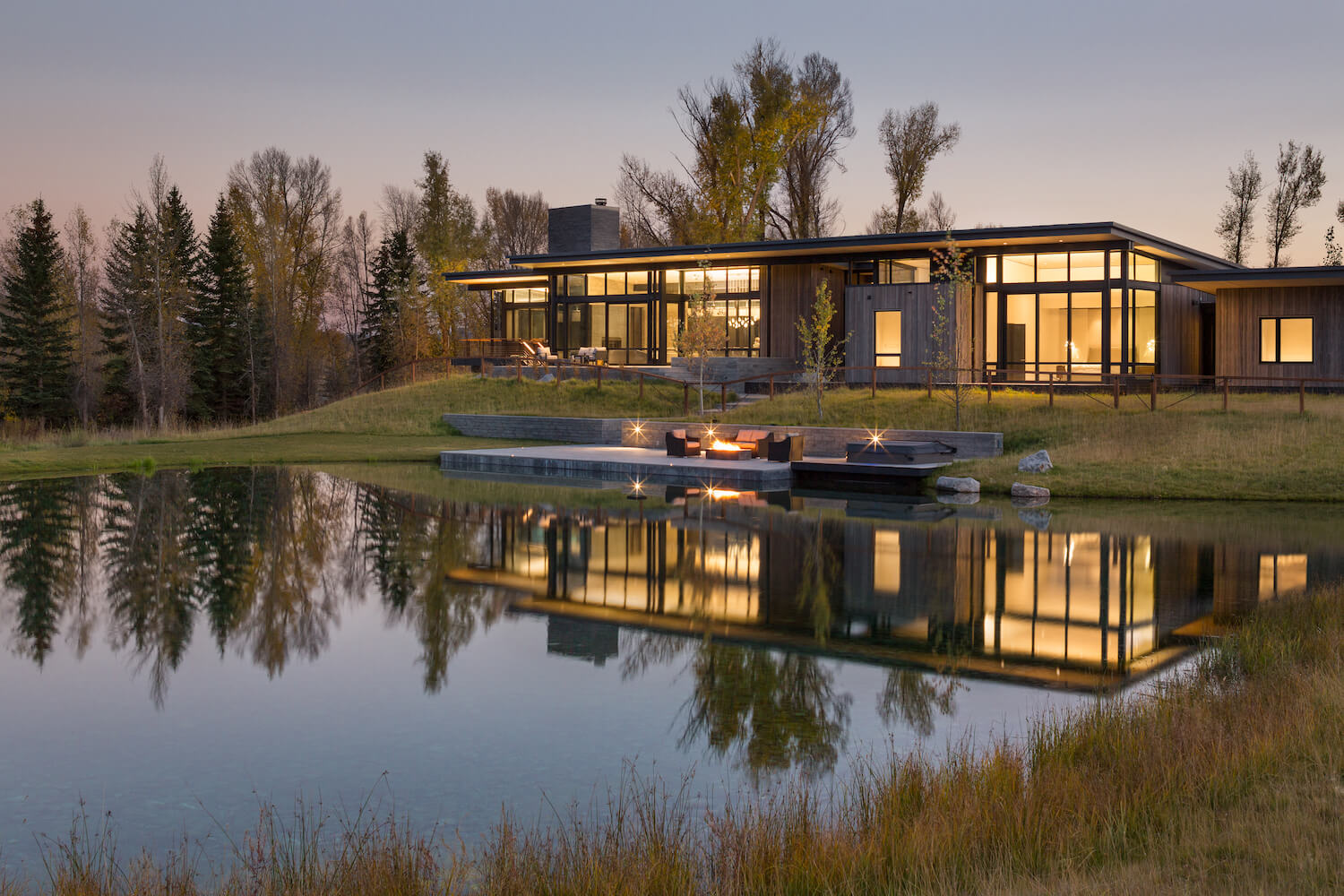 Snake River Residence, Wyoming, USA by C|Houses