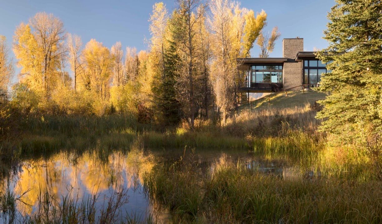 Snake River Residence, Wyoming, USA by C|Houses