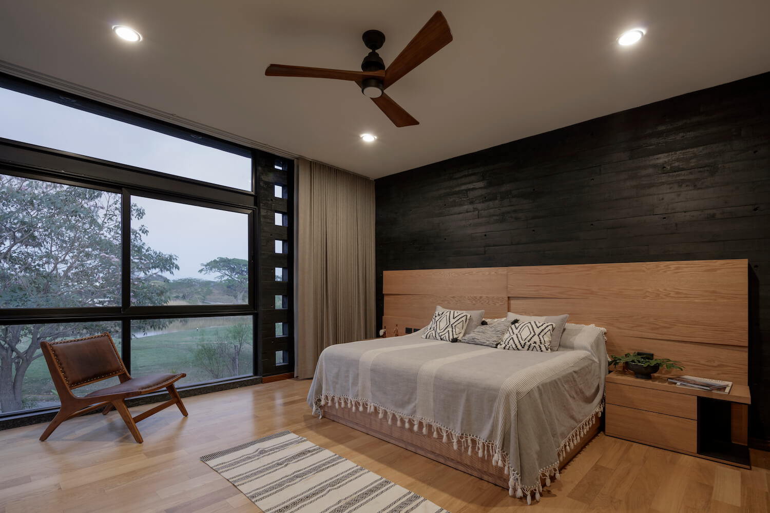 bedroom with nature view 