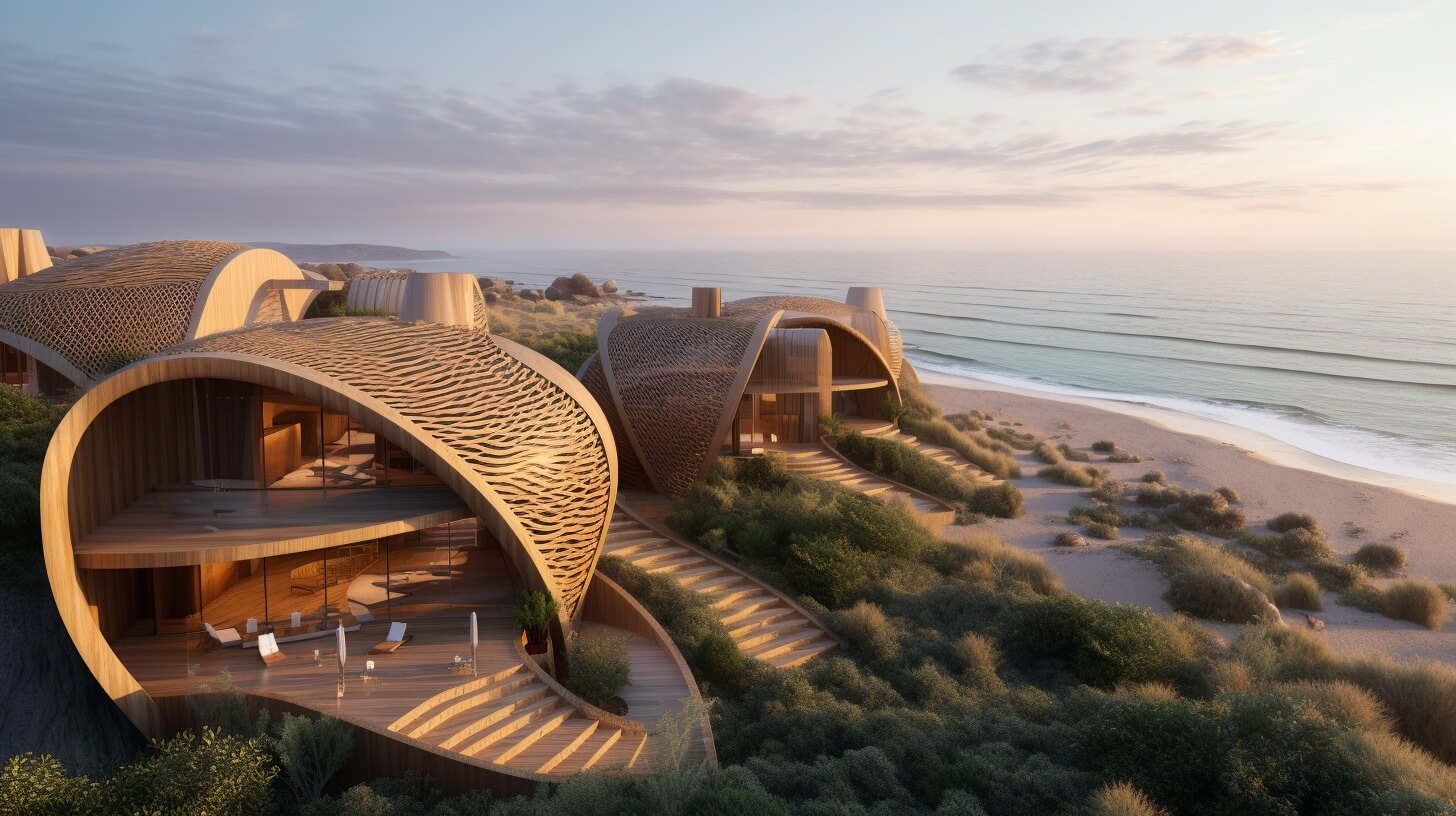 Ecotourism Residence, Genaveh Beach, Ira|Futuristic