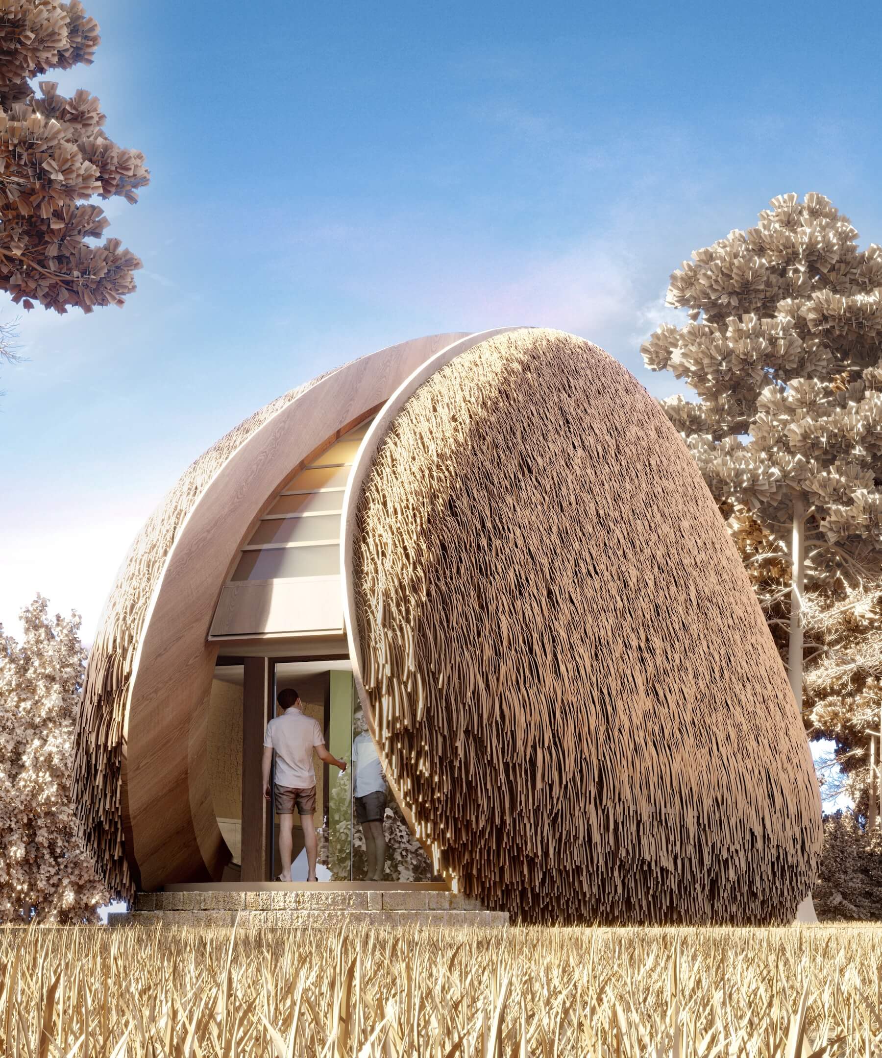 Shell House: A Mussel-Shaped Modern Fami|Visualization