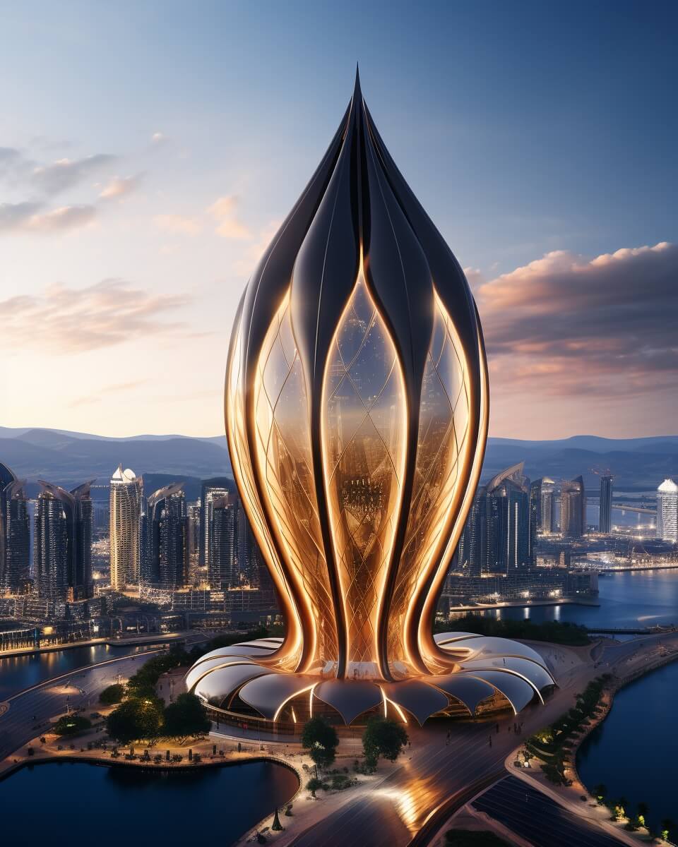 Kadus Tower, Dubai (UAE) by Kolsoum Ali|Futuristic