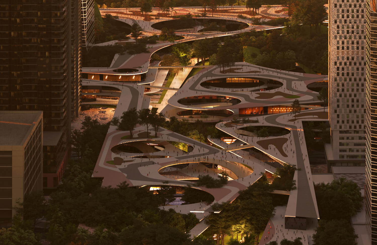 Shenzhen Bay Super Headquarters Base, Ch|Skyscrapers