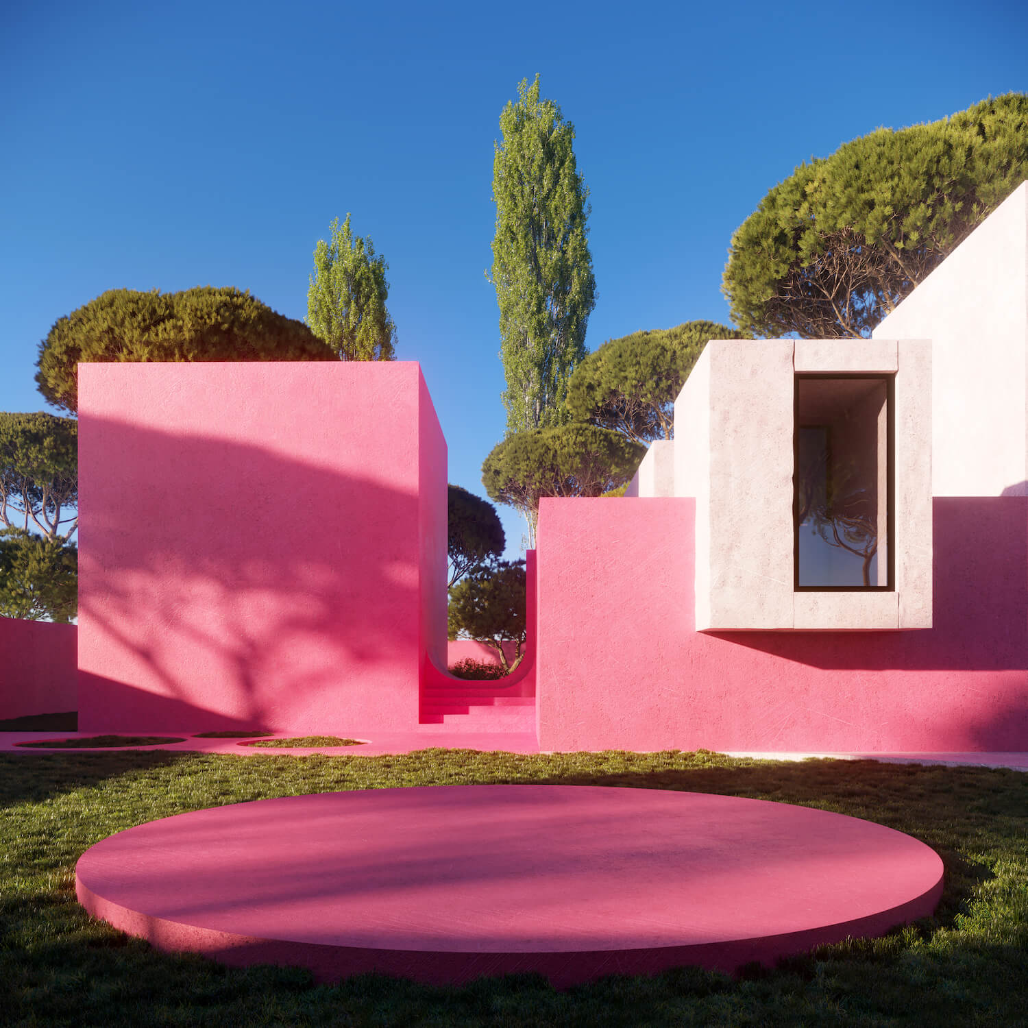 Pink Pavilion, Los Angeles, California b|Visualization