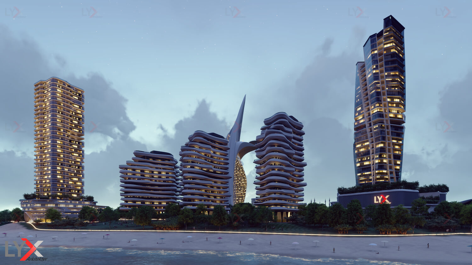 LYX Heart Island in Dubai, United Arab E|Futuristic