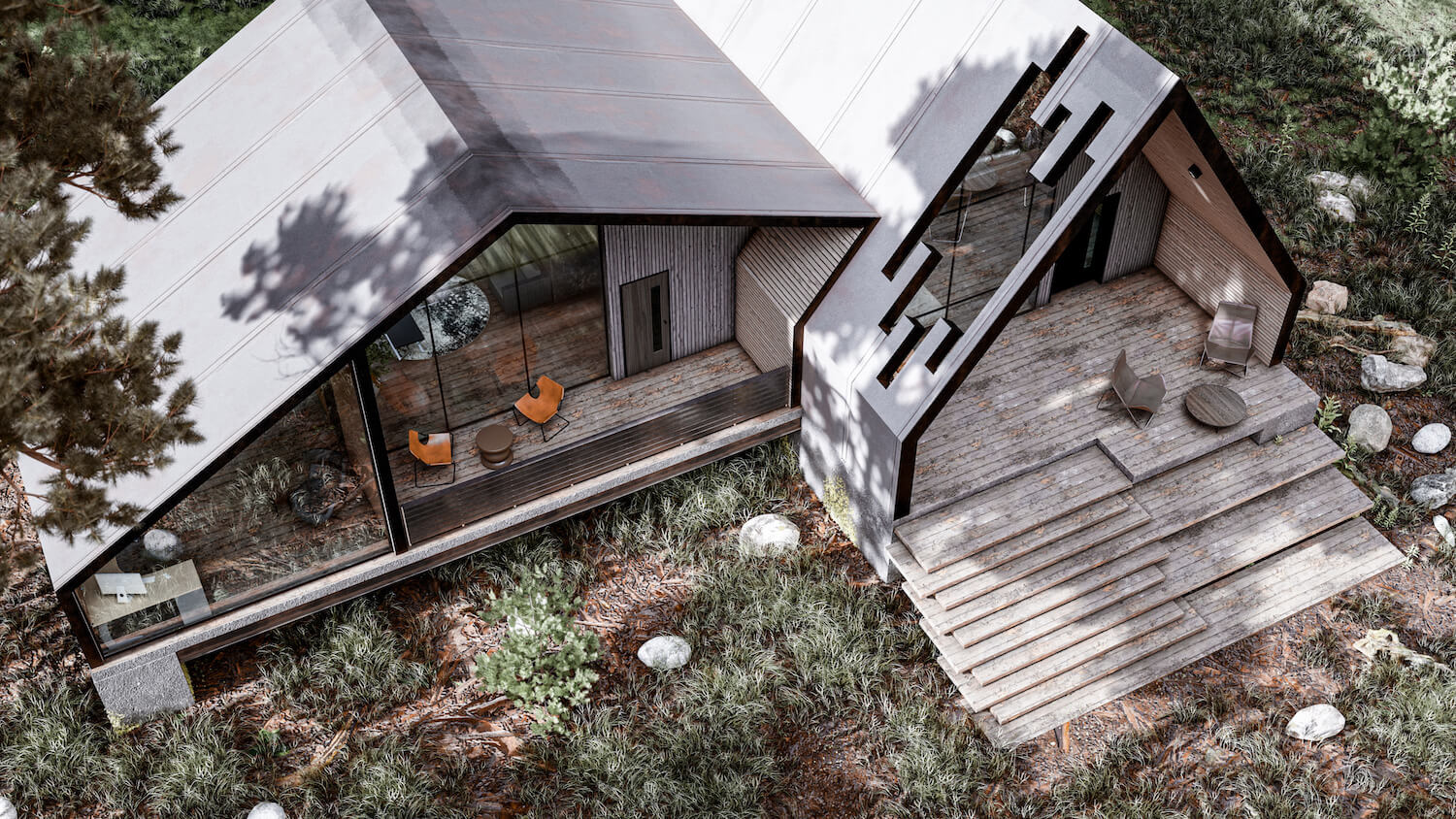 Puzzle Cabin in Ayskaya, Ufa, Russia by|Visualization