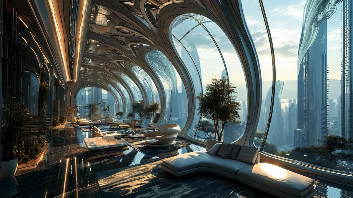 A Futuristic Symphony of Nature and Tech|Futuristic