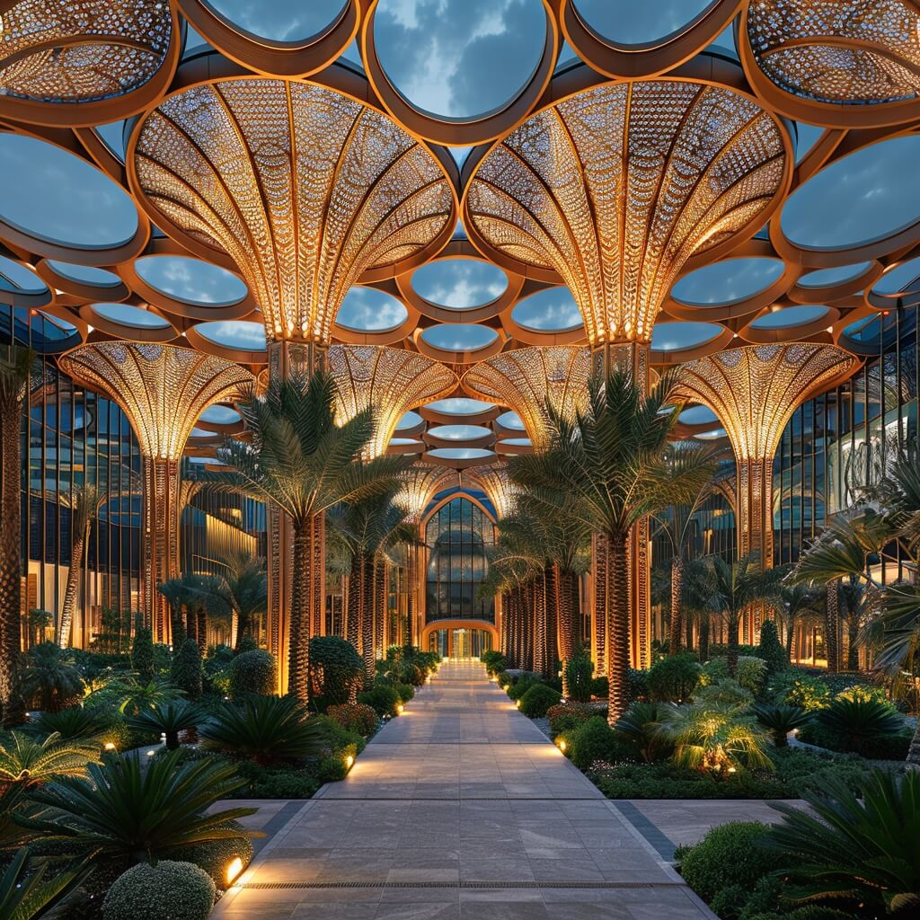 Palms of Progress: Dubai International C|Futuristic