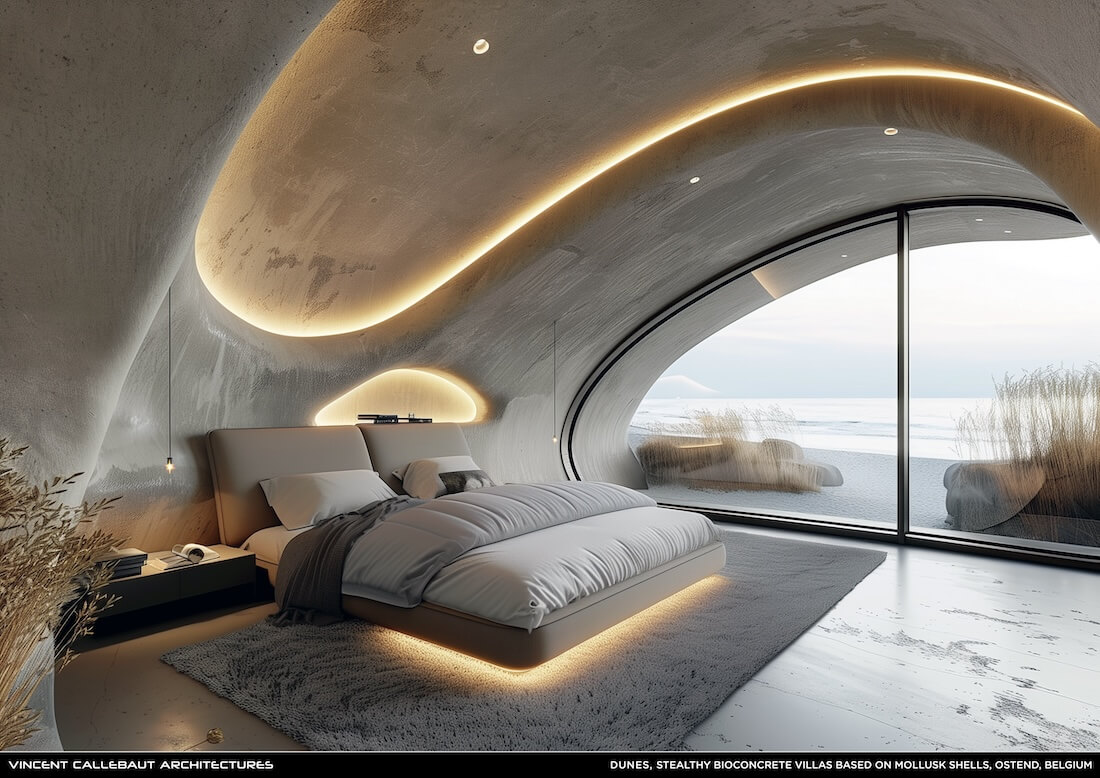 DUNES, Stealthy Bioconcrete Villas Based|Futuristic