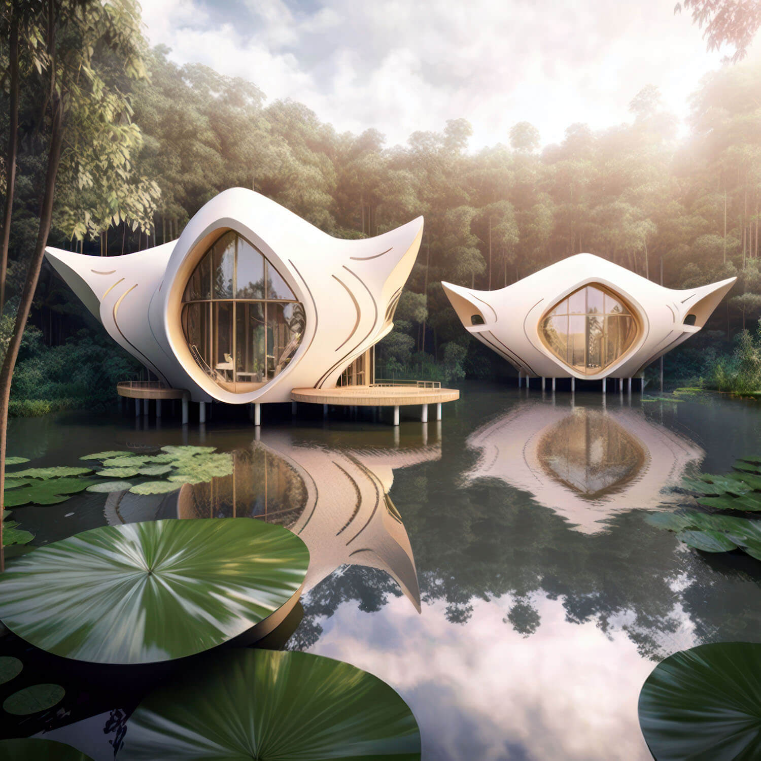 Manta Rays by Vincent Callebaut Architec|Futuristic