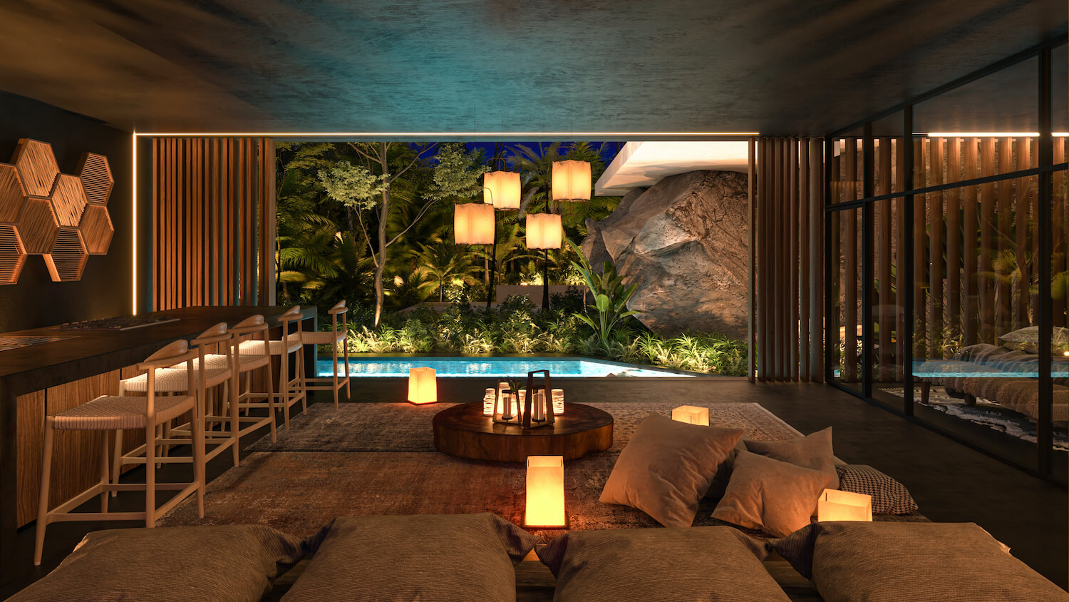 UMAN HA - Luxury Jungle Villa, Tulum Bea|Visualization