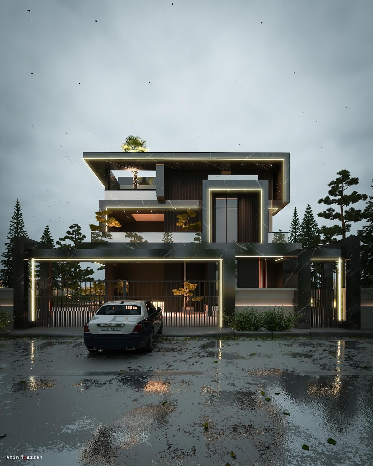 Onyx Villa, Rasht, Iran by Amin Moazzen|Visualization