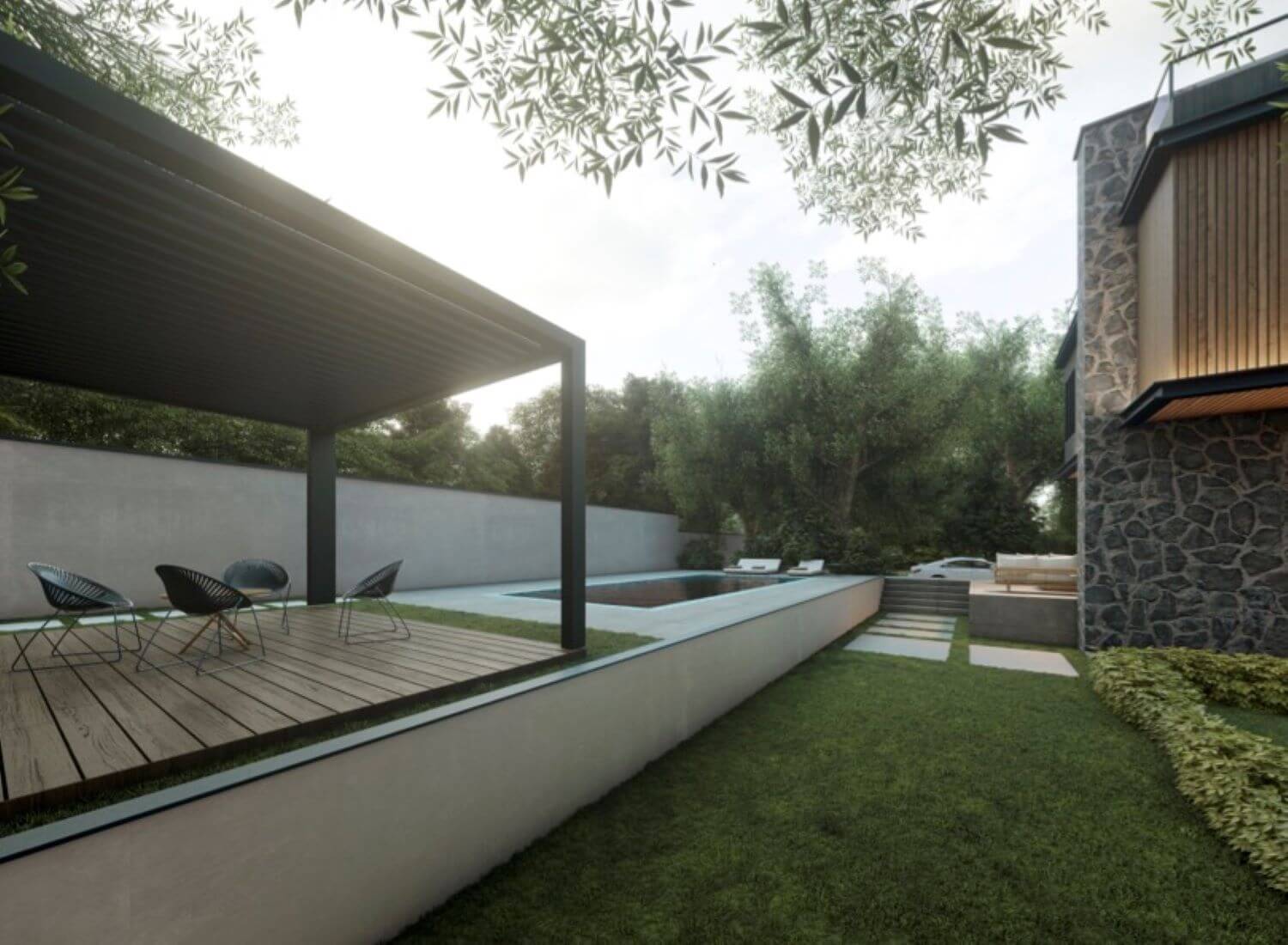 Afshar Villa in Saghez, Iran by Aran Arc|Visualization