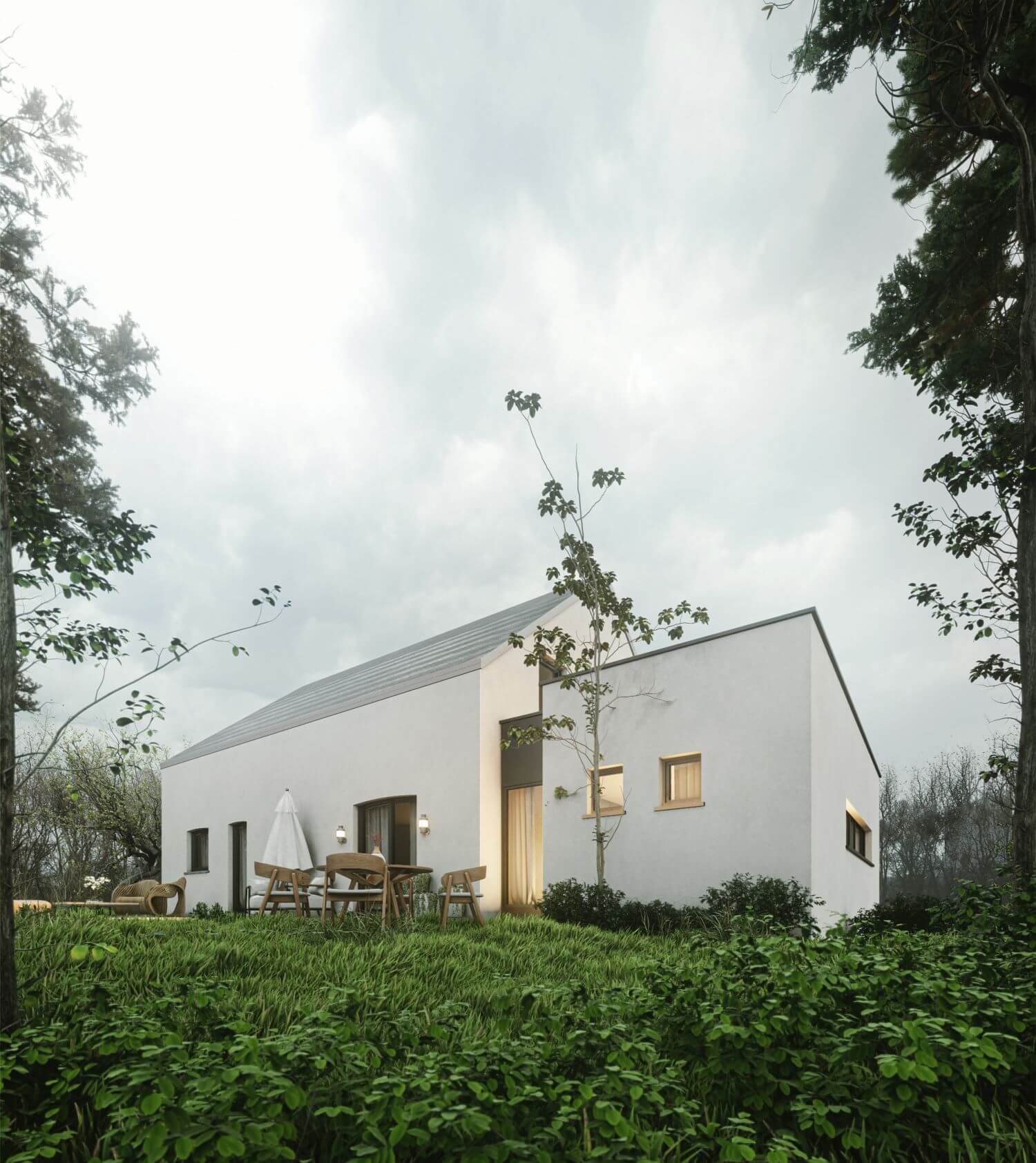 Axono House in Zulte, Belgium designed b|Visualization