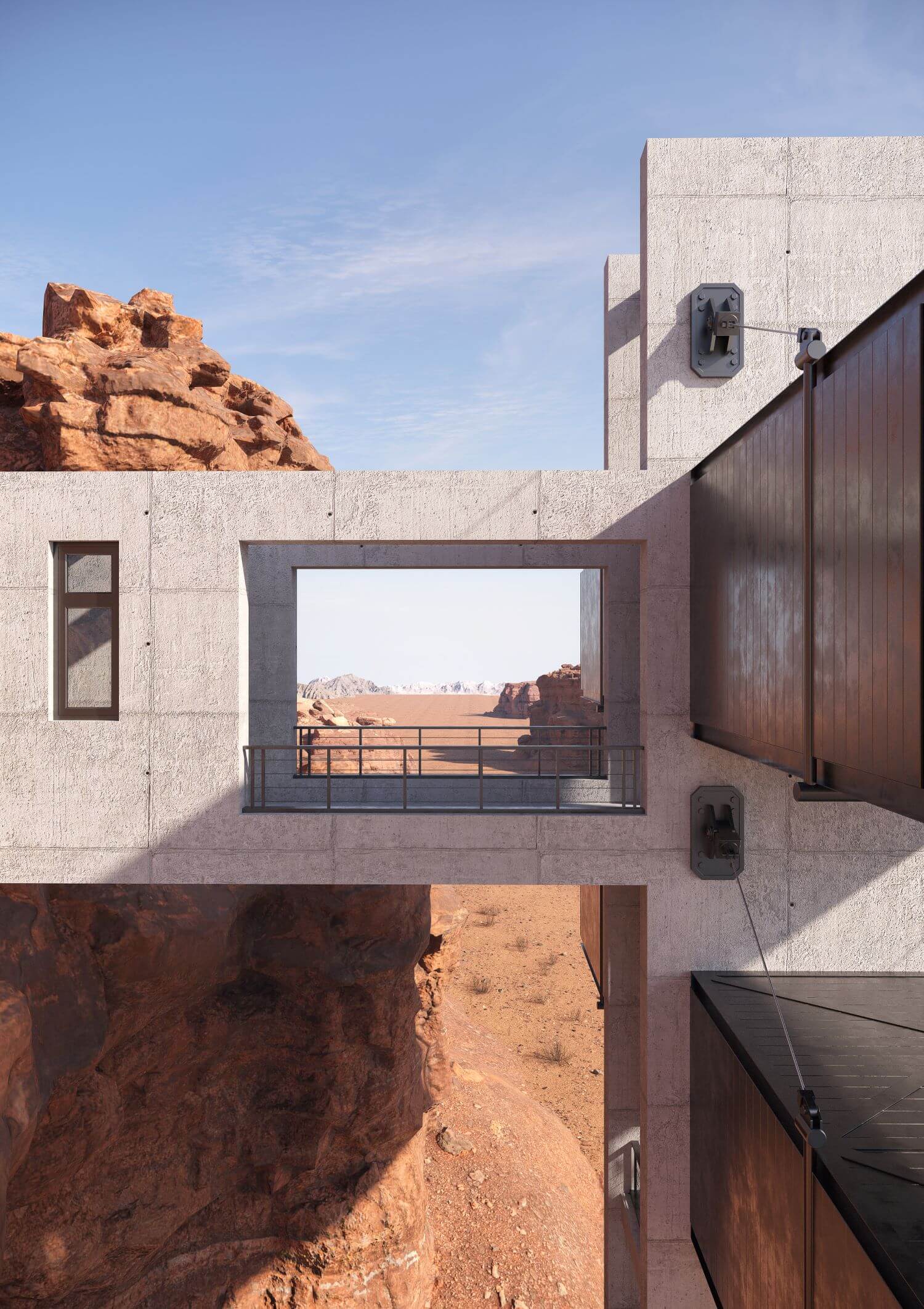 Canyon House, Khujand Desert, Tajikistan|Visualization