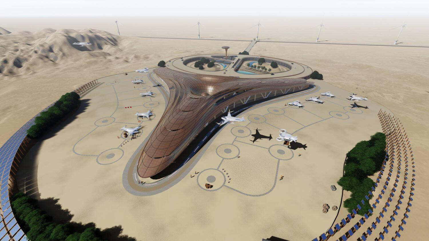 Droneport, United Arab Emirates by GAS A|Visualization