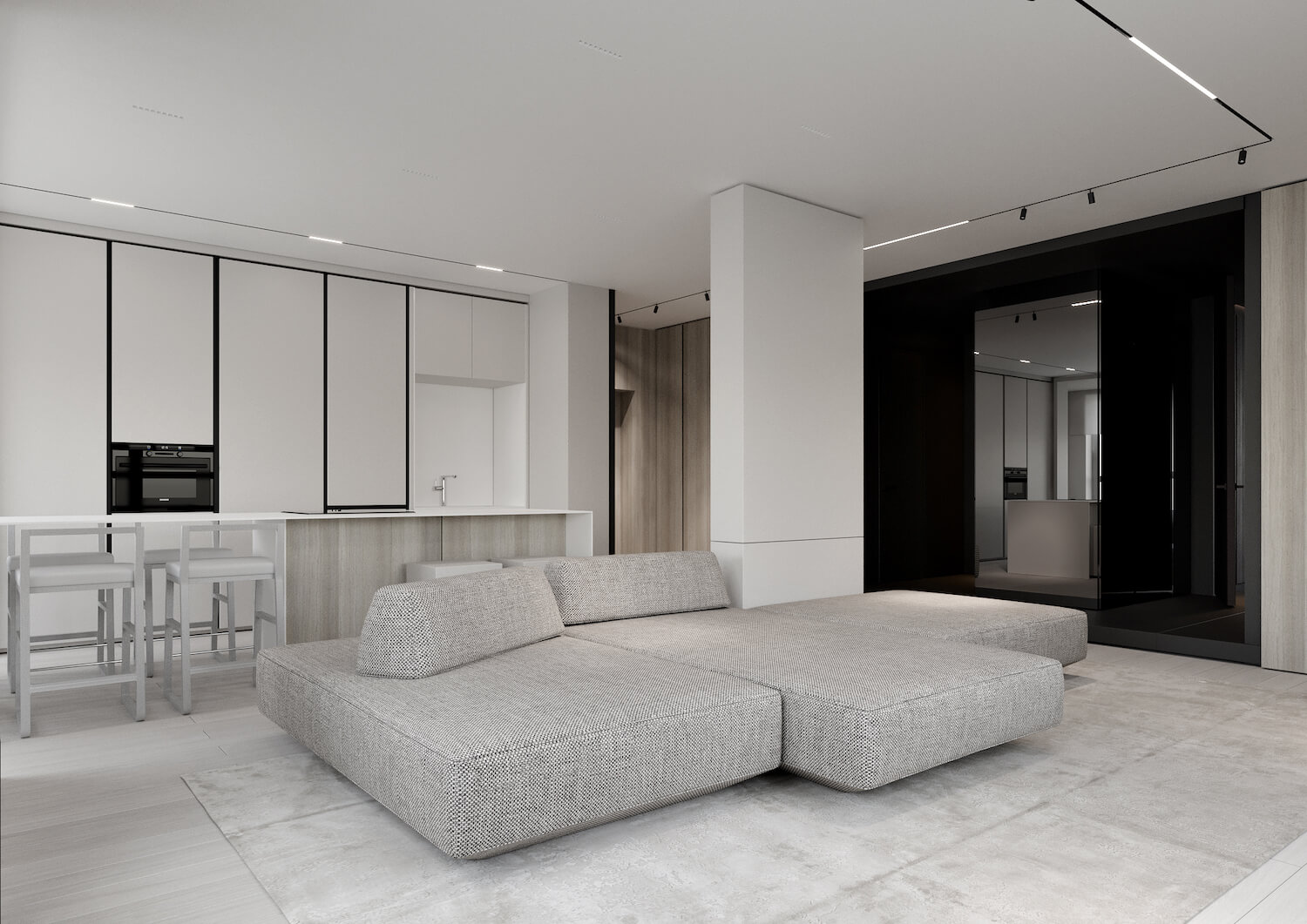 Apartment of designer Rustam Minnekhanov|Visualization