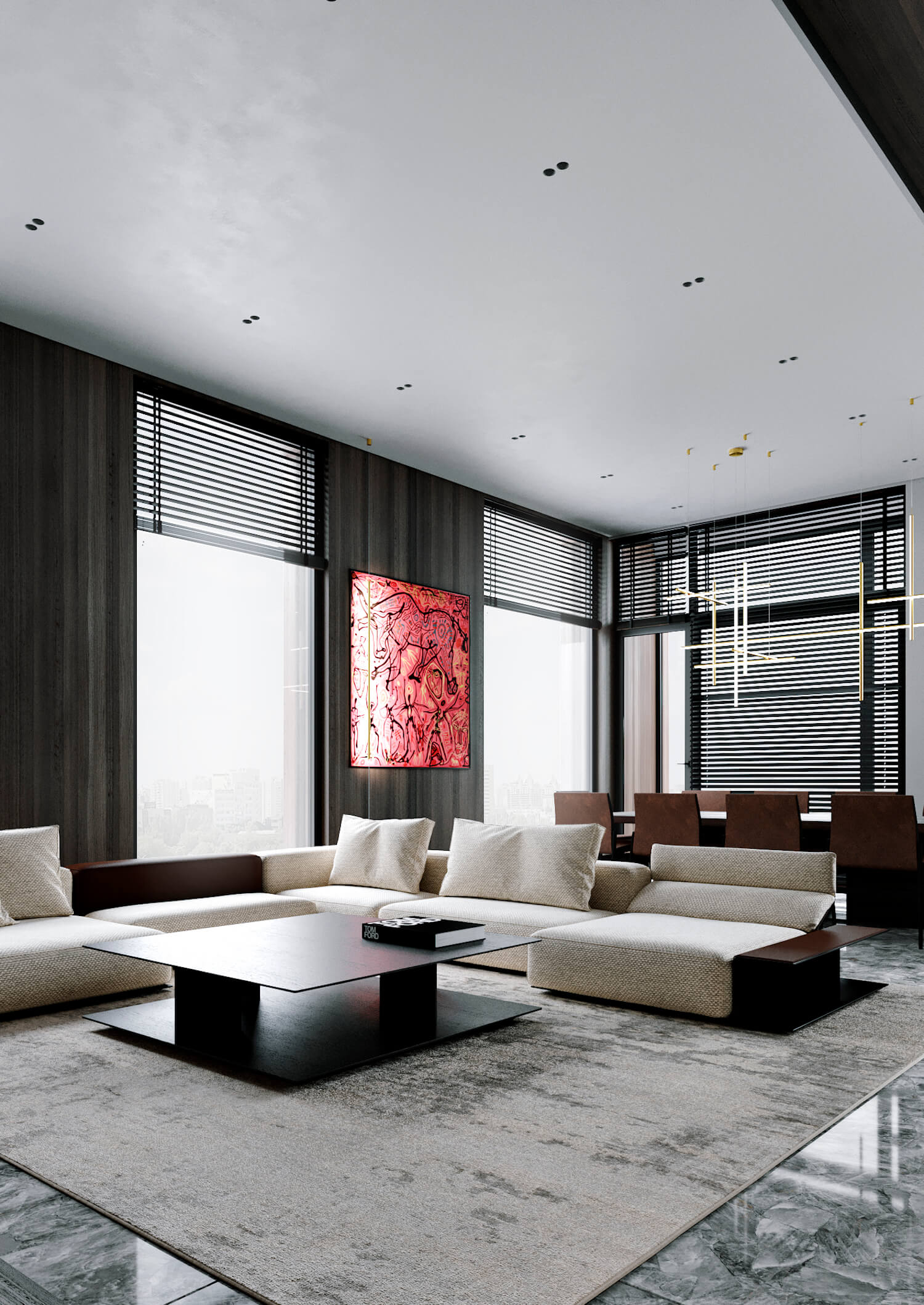 Two-level penthouse with panoramic river|Visualization