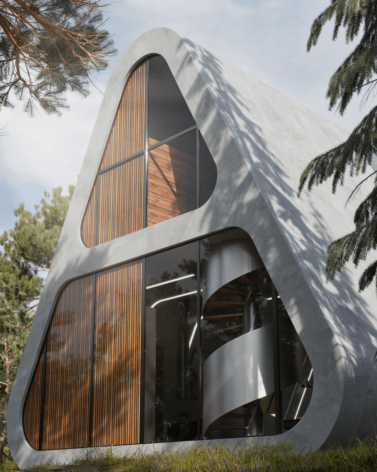 The Concrete Oasis by Mohammad Hossein R|Visualization