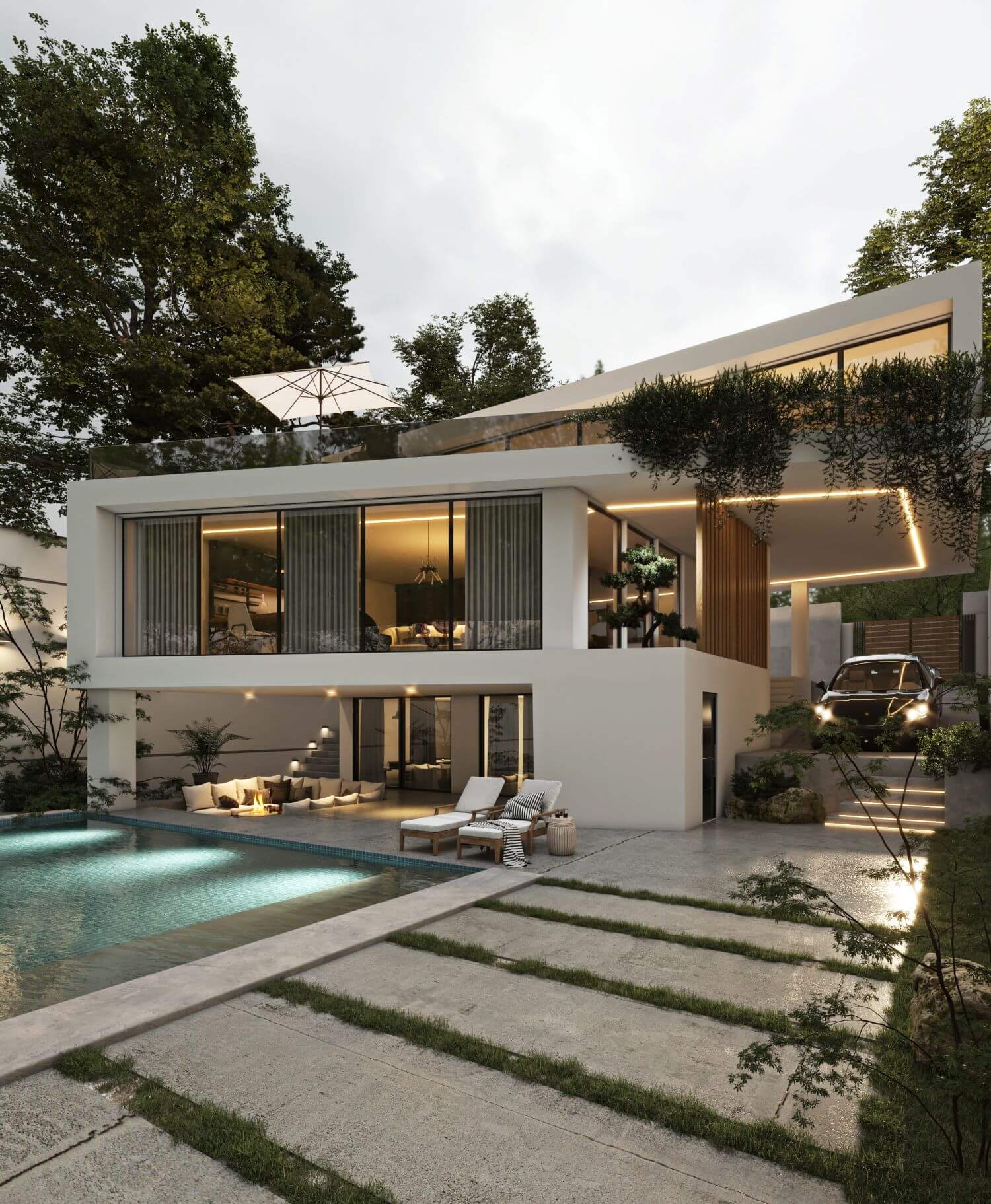 Damavand Villa in Tehran, Iran designed|Visualization