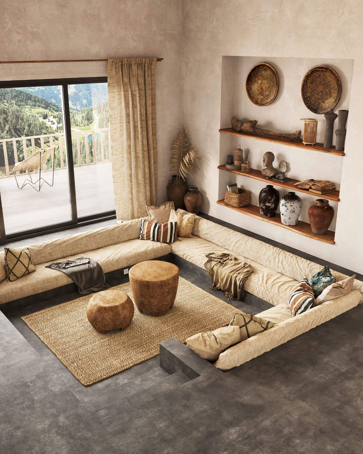 Minimalist best sale floor seating