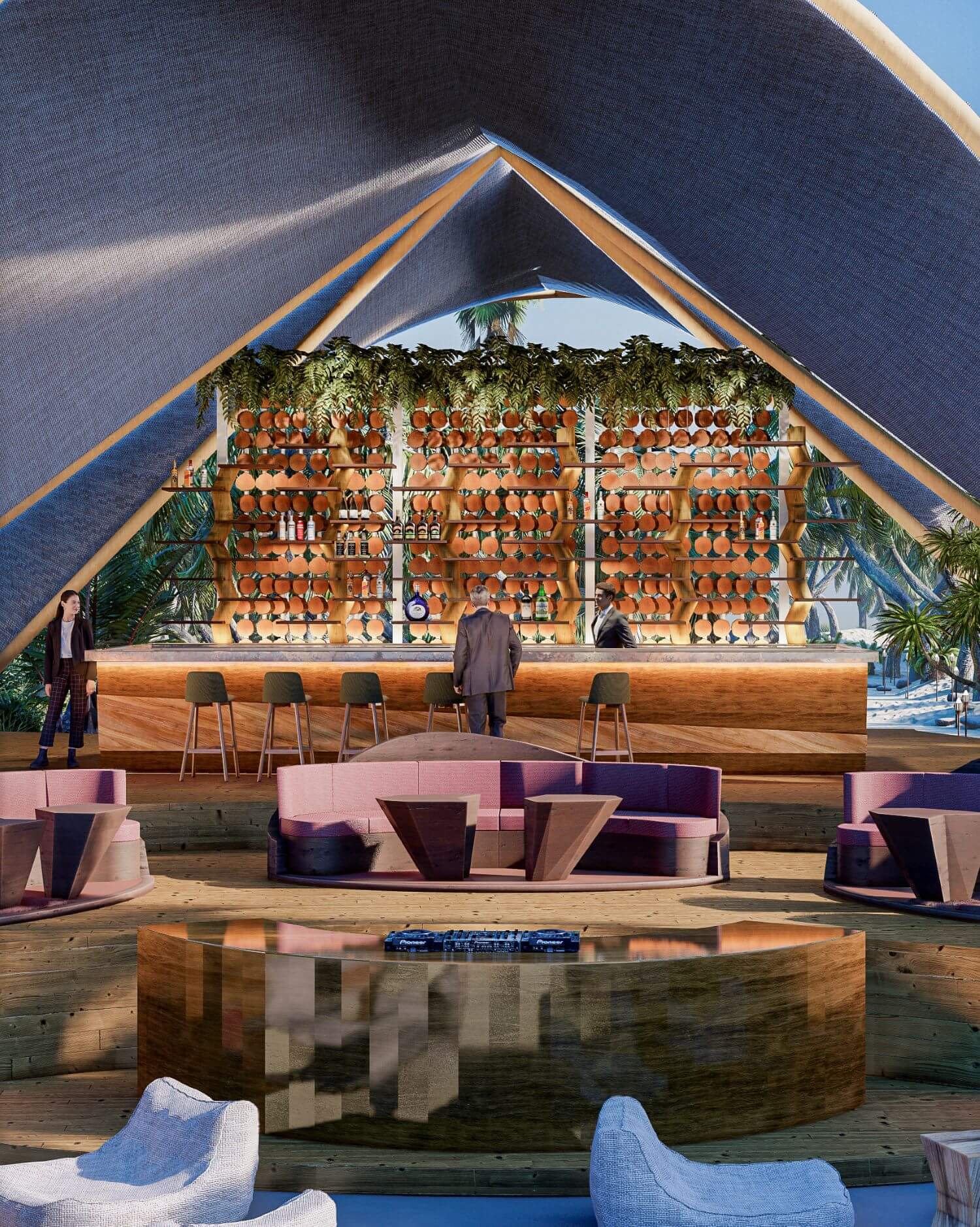 AETERNUM Beach Club in Tulum, Mexico by|Visualization