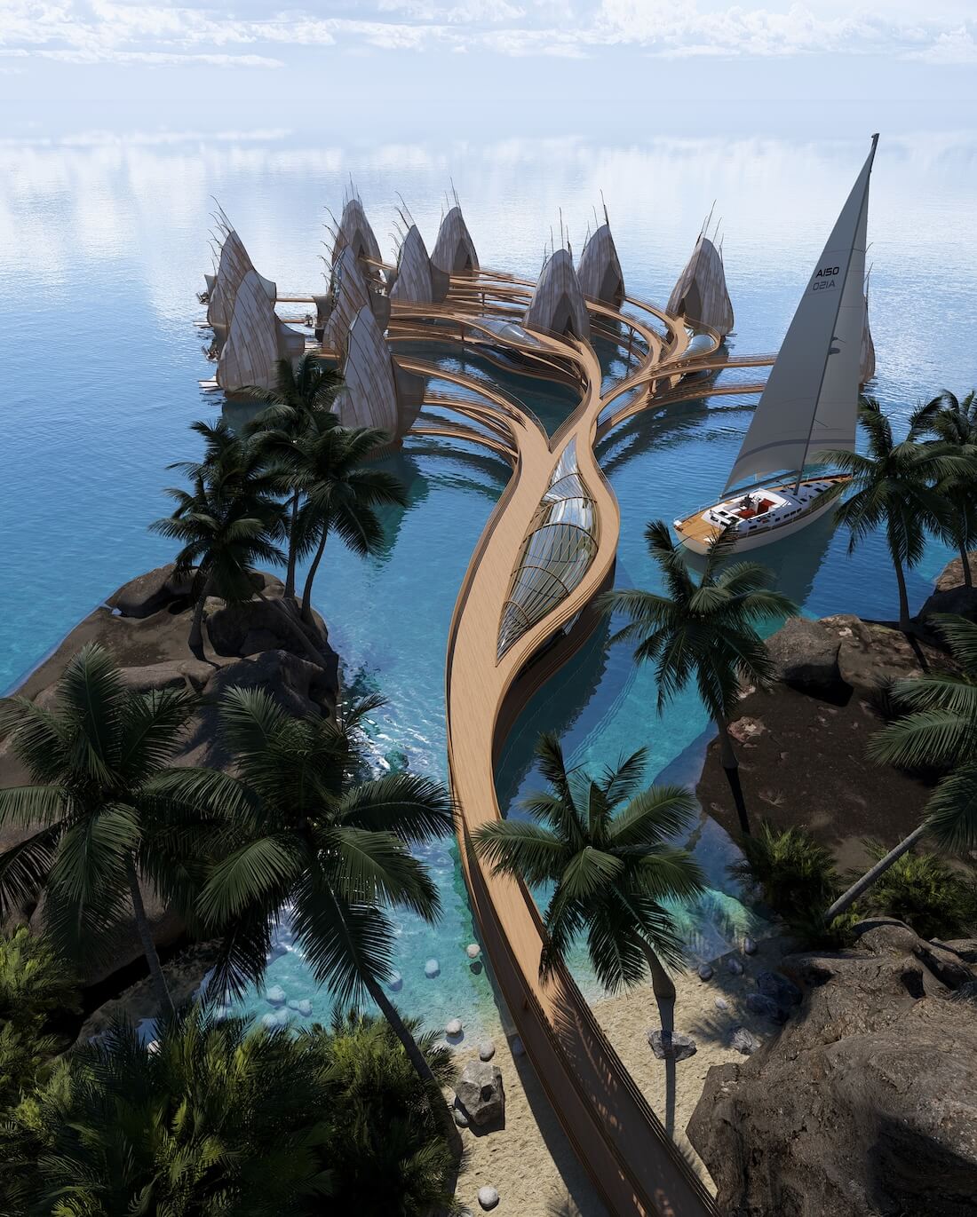 Sea Limpets Resort by Veliz Arquitecto|Visualization