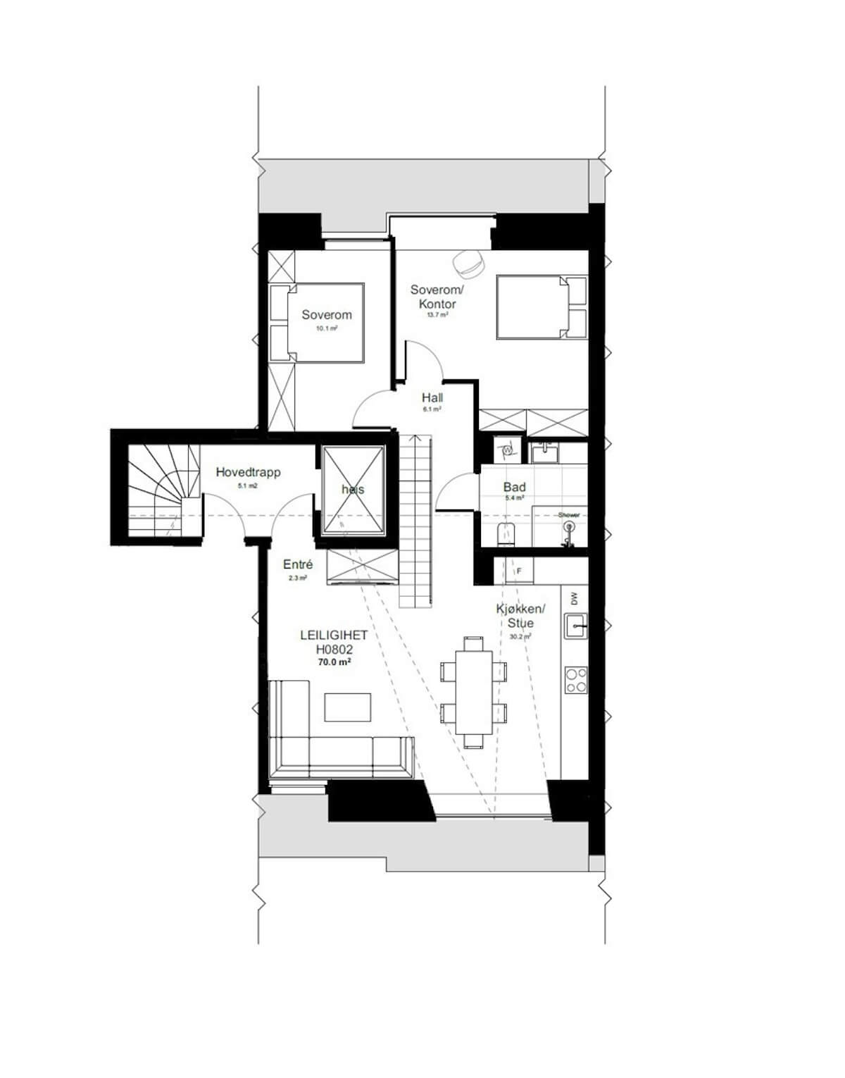 HG-31 Attic: The Scandinavian interior d|Apartments